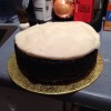 Cake icing day. Not the most perfect...