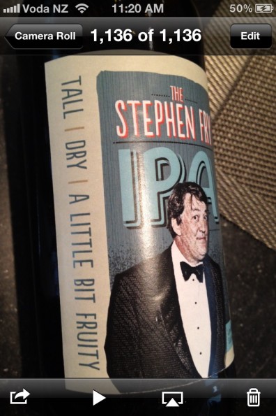 And the label on the bottle says…