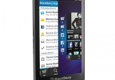 Z10 in gorgeous black. © Blackberry 2013